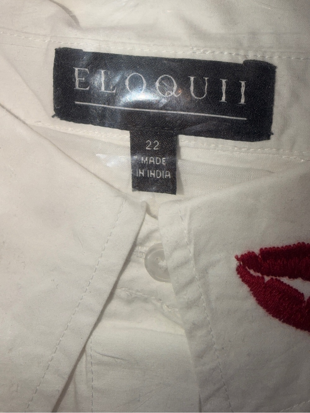 Eloquii Embroidered Mini Shirt Dress - Picture 7 of 11